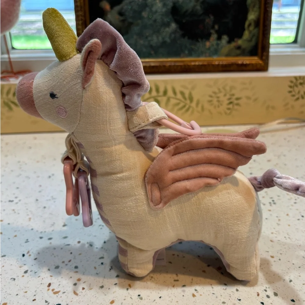 Itzy Ritzy Unicorn Baby‎ Toy Plush Crinkle Sensory Tags